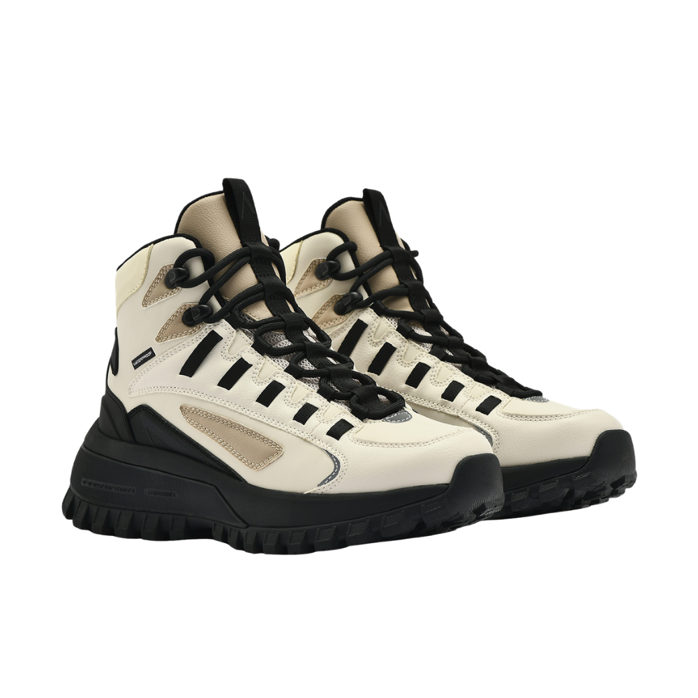 Apaze Hightop sneakers – Antique White Black